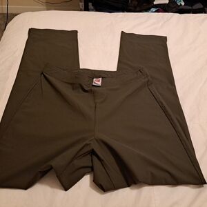 IC Collection Slim Ankle Pants Olive Stretch Sz S EUC